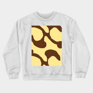 Abstract pattern beige swirl Crewneck Sweatshirt